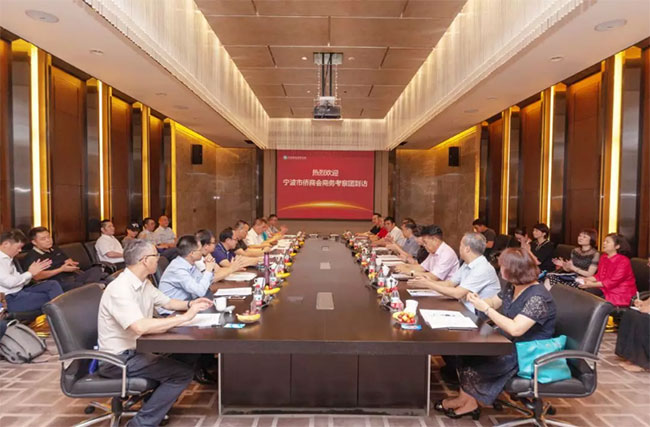 省侨商会迎来宁波侨商会考察团到访，探索豫浙侨商合作新思路！